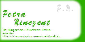 petra minczent business card